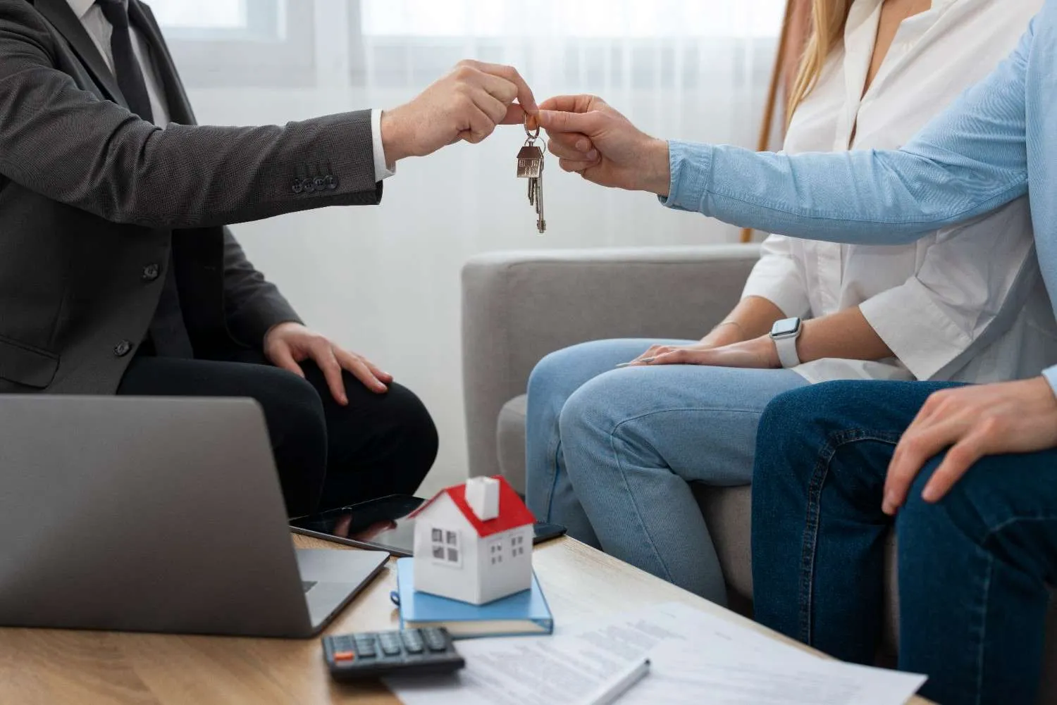 Front of a house being sold for cash exactly as it stands